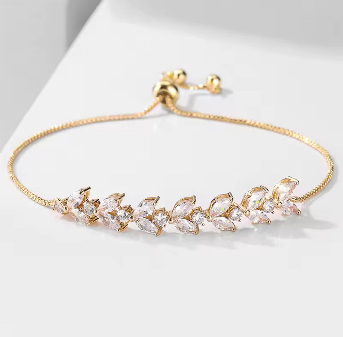 Luna CZ Adjustable Bracelet - Lizabetha Parker