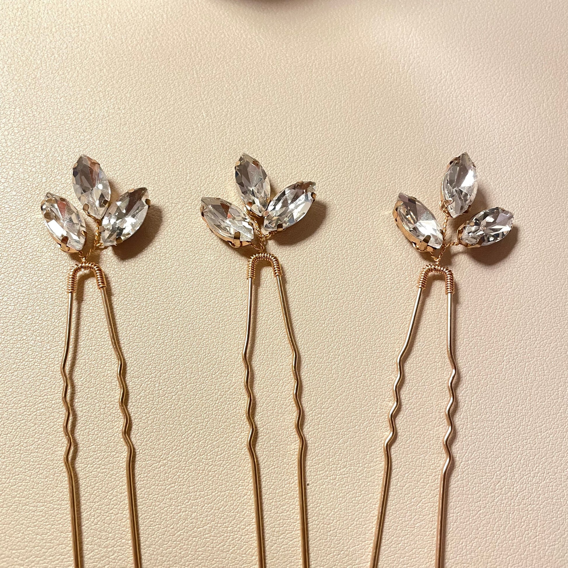 Madison Crystal Hair Pins - Lizabetha Parker