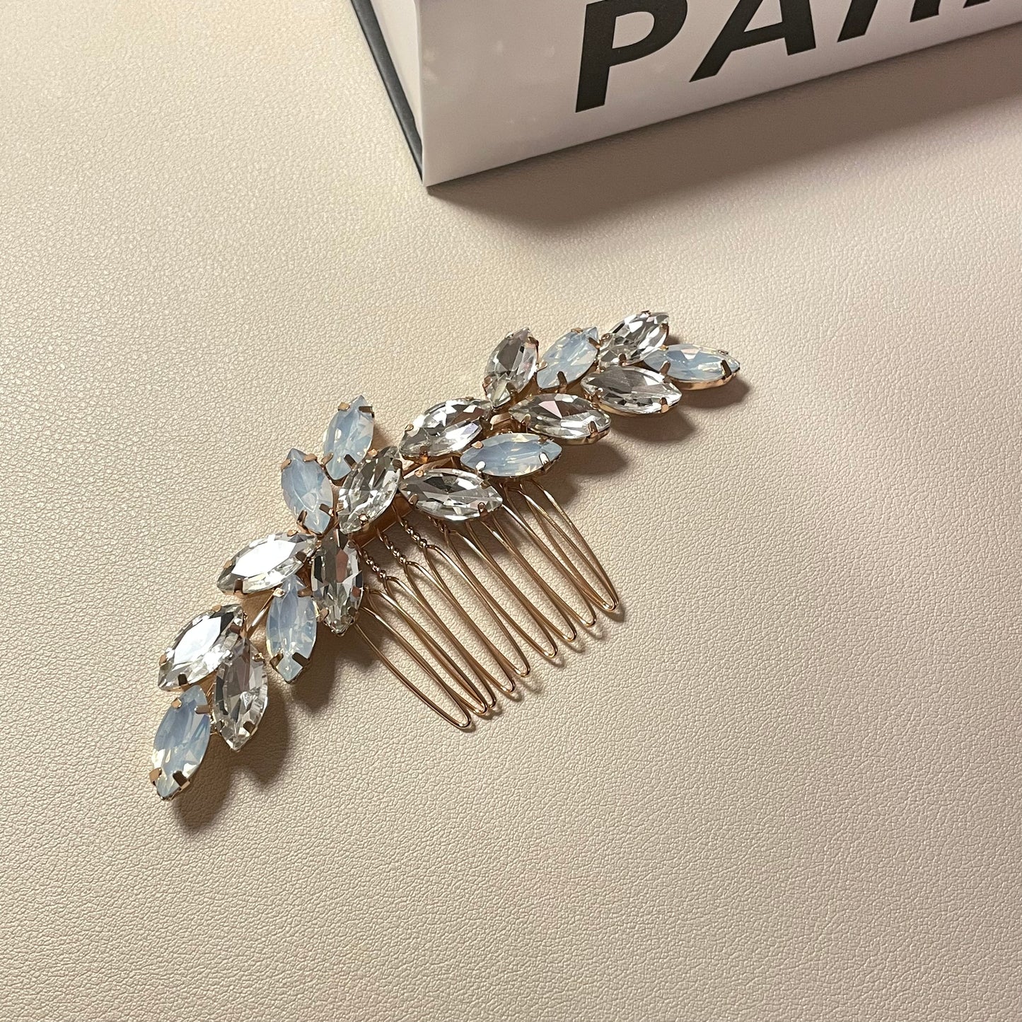 Gigi Opal and Crystal Hair Comb - Lizabetha Parker