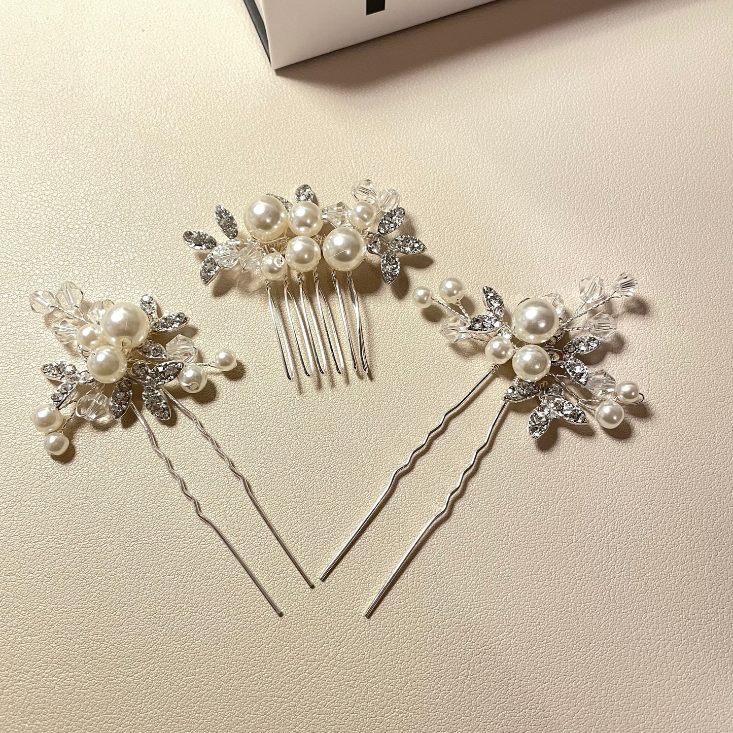 Betty Leaf Hair Comb and Pin Set - Lizabetha Parker