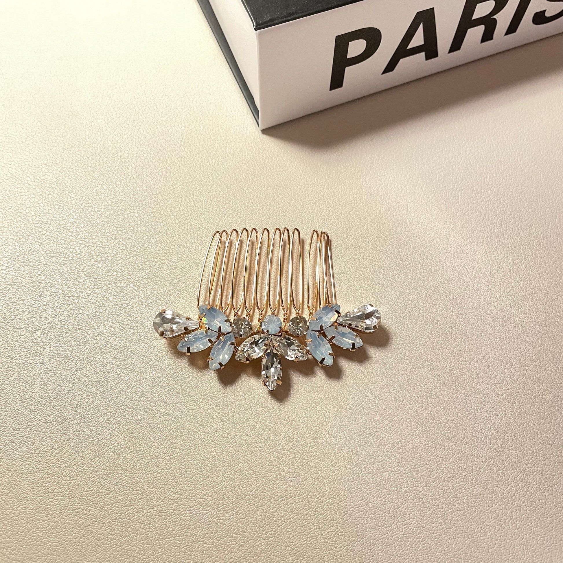 Alice Opal and Crystal Hair Comb - Lizabetha Parker