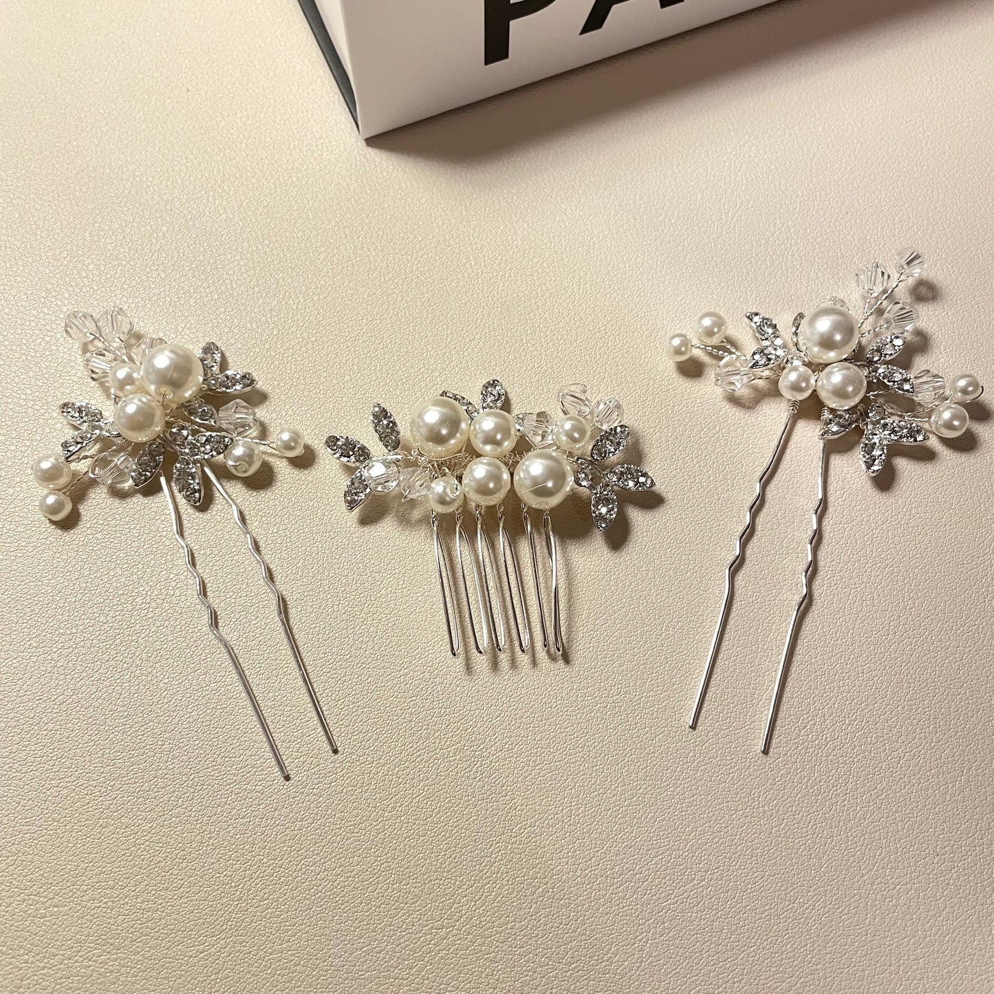 Betty Leaf Hair Comb and Pin Set - Lizabetha Parker