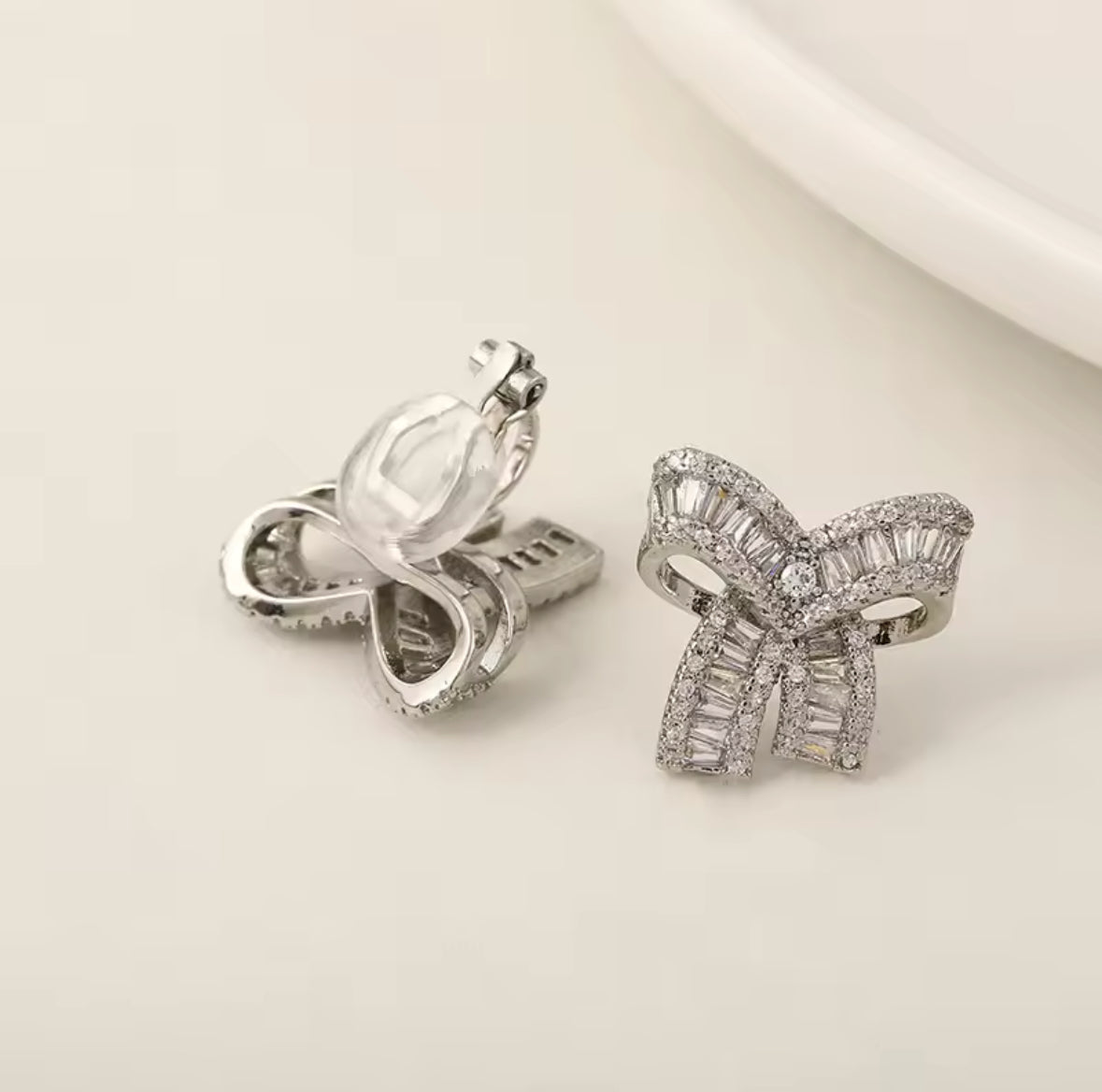 Camille Bow Stud Earrings - Lizabetha Parker