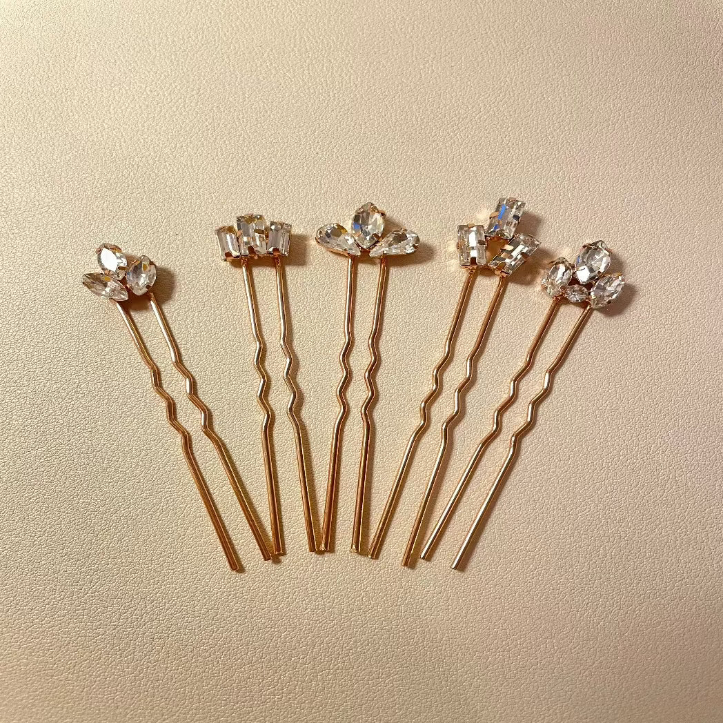 ALICE Crystal Hair Pins - Lizabetha Parker