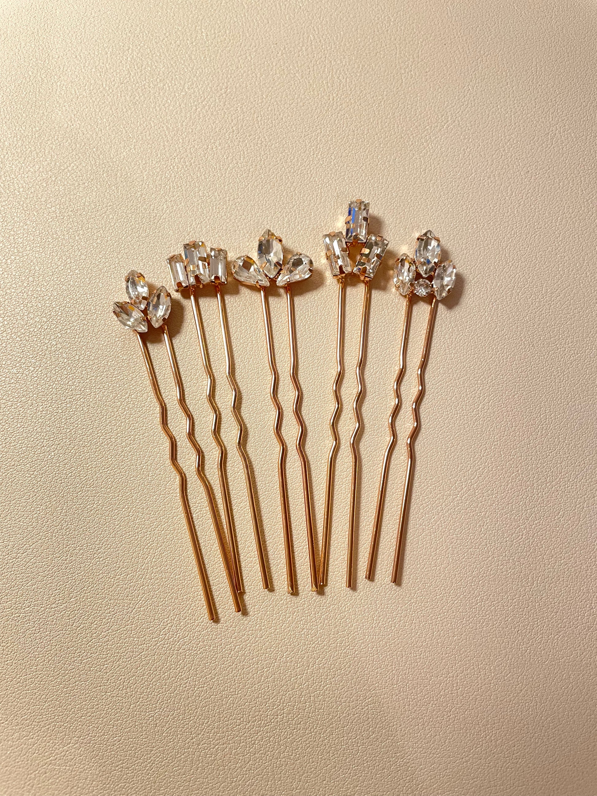 ALICE Crystal Hair Pins - Lizabetha Parker