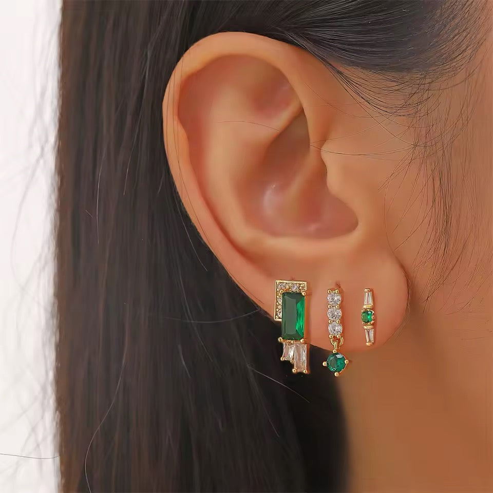 Emerald Ivy Studs Earring