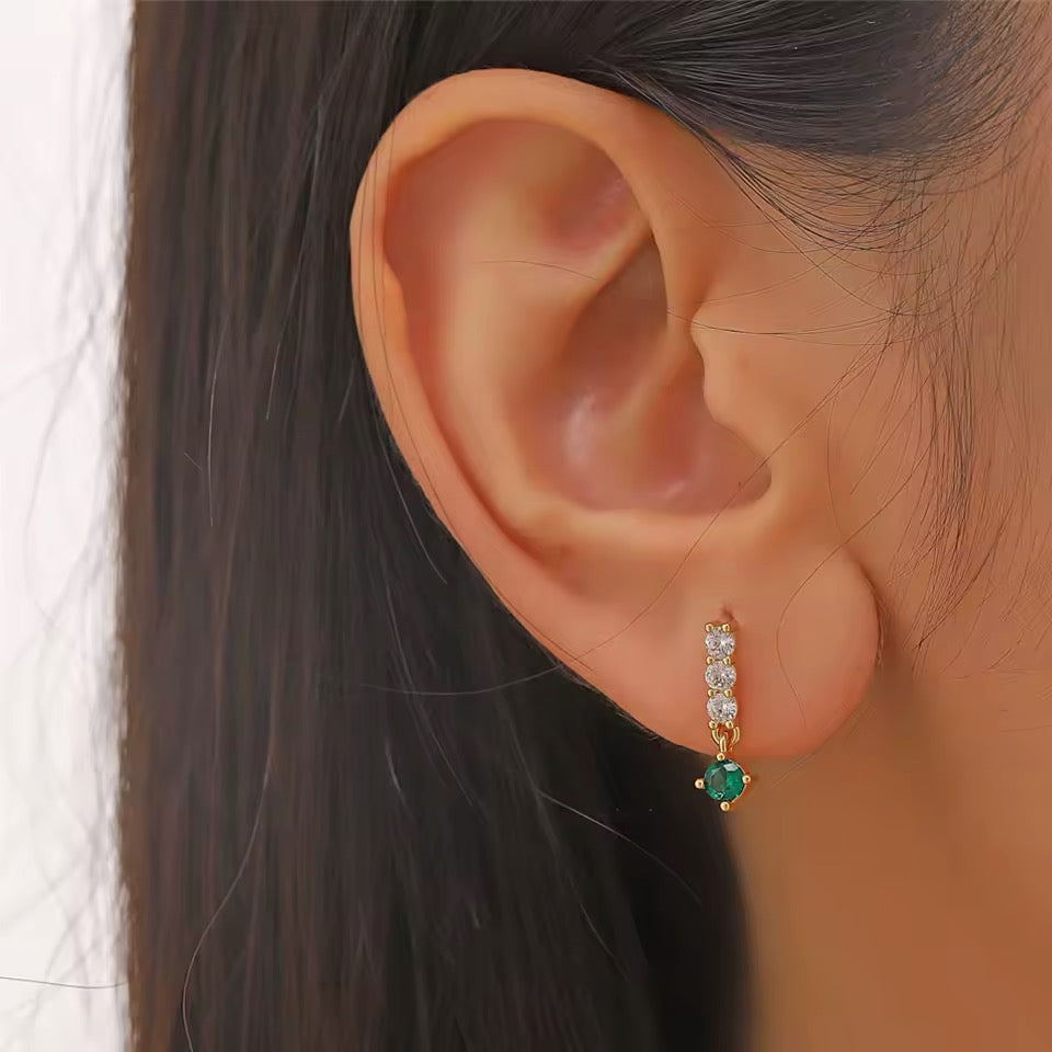 Emerald Ivy Studs Earring