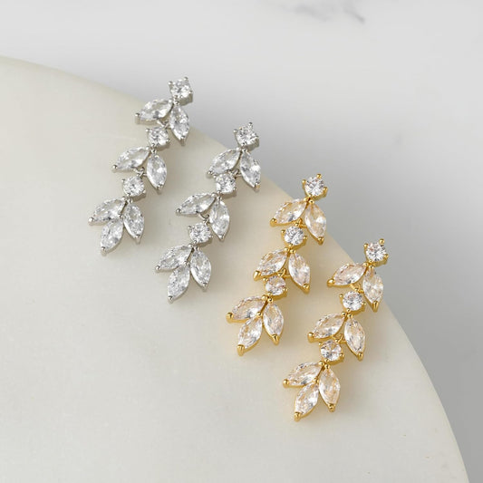 Ella CZ Drop Earrings