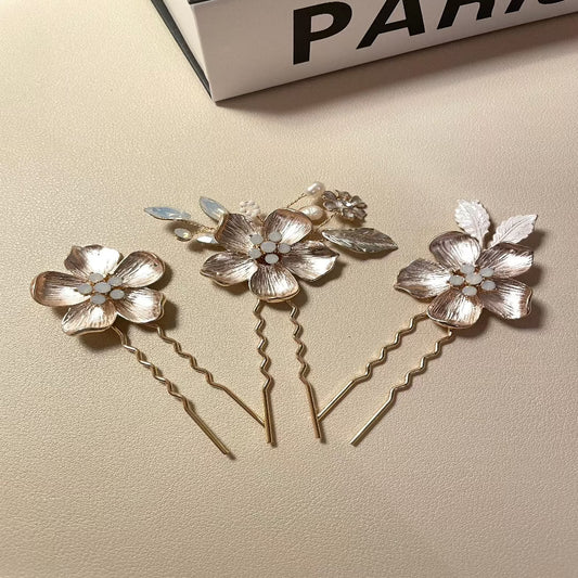 Zoya Flower Hair Pins - Lizabetha Parker