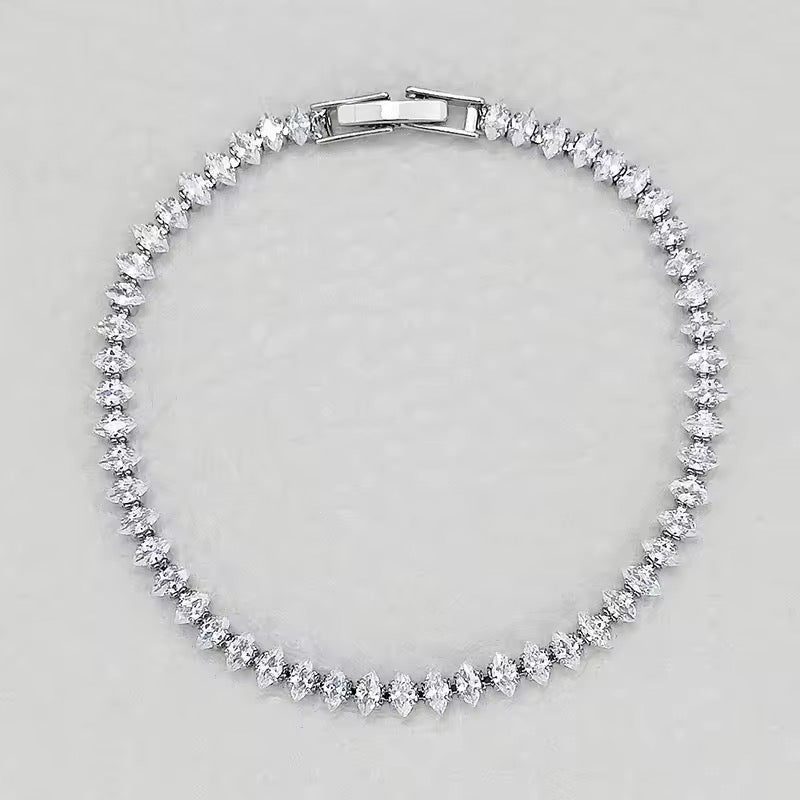 Marquise Diamond Tennis Cubic Zirconia Bracelets