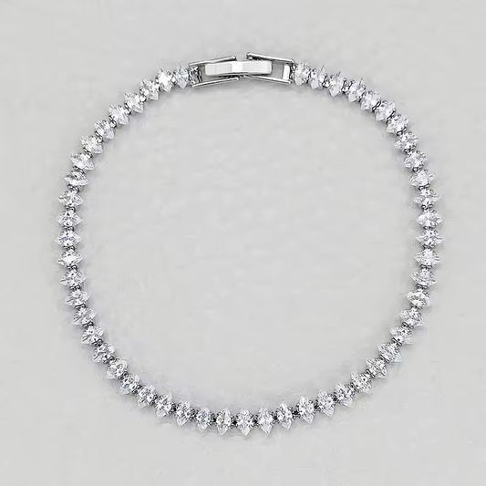 Marquise Diamond Tennis Cubic Zirconia Bracelets - Lizabetha Parker