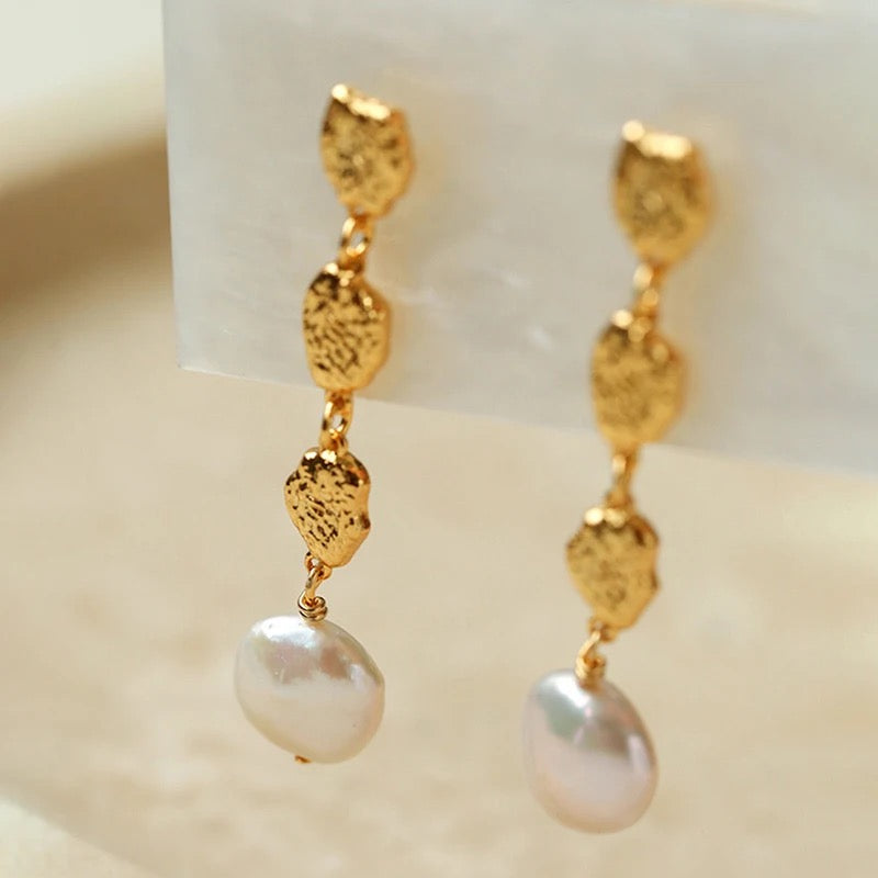 Britney Gold Baroque Earring