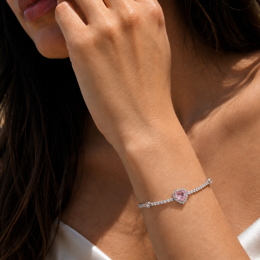 Bracelets Alys en oxyde de zirconium rond