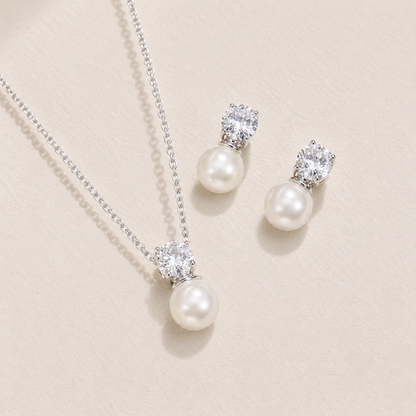 Parure de bijoux de mariée avec perles de Vienne