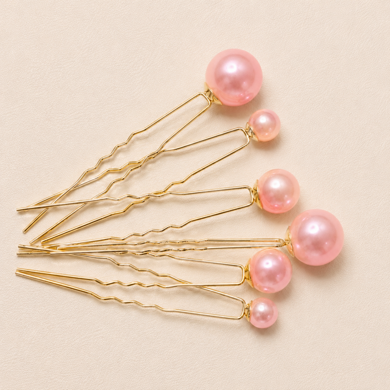 Barrette à cheveux en perles argentées Alora