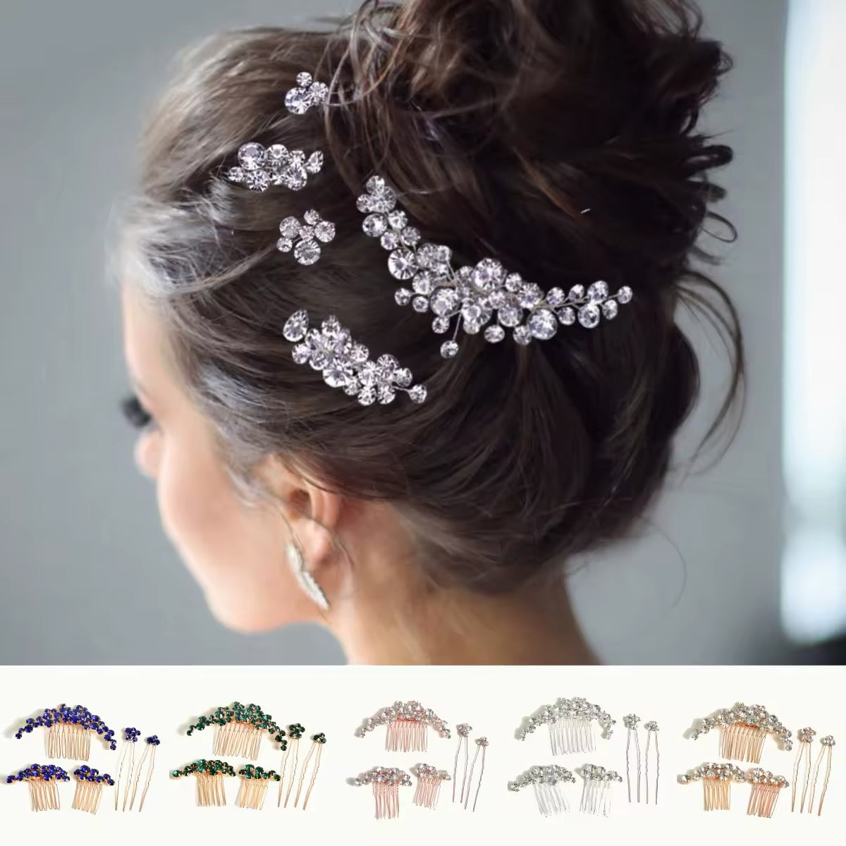 Isla Wedding Haircomb/Pins - Lizabetha Parker