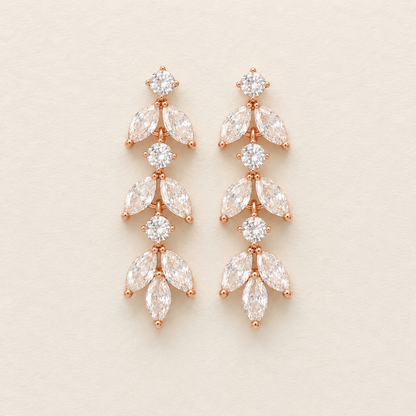 Boucles d'oreilles pendantes Ella CZ