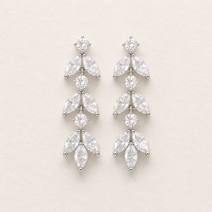 Boucles d'oreilles pendantes Ella CZ
