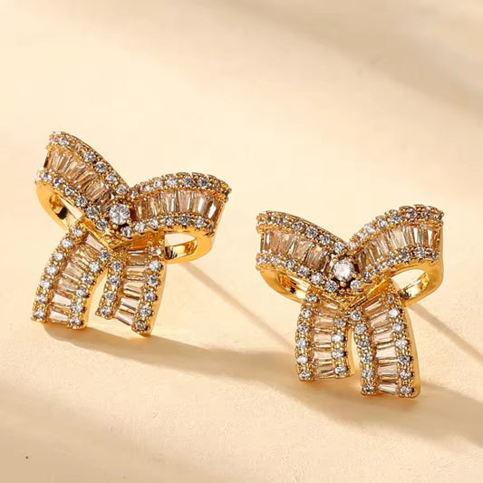 Camille Bow Stud Earrings - Lizabetha Parker