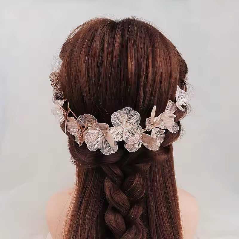 Hidal Flower Bridal Headband - Lizabetha Parker