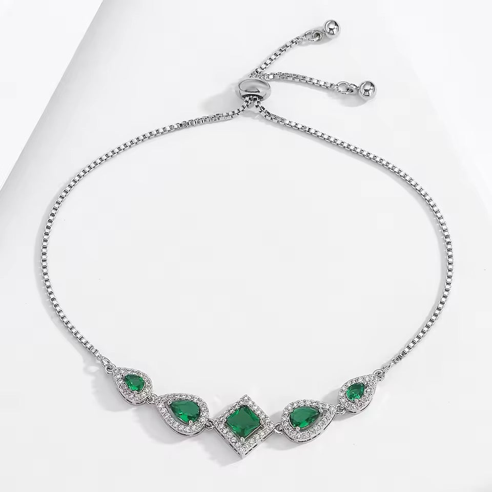 Emerald Cubic Zirconia Bracelets - Lizabetha Parker