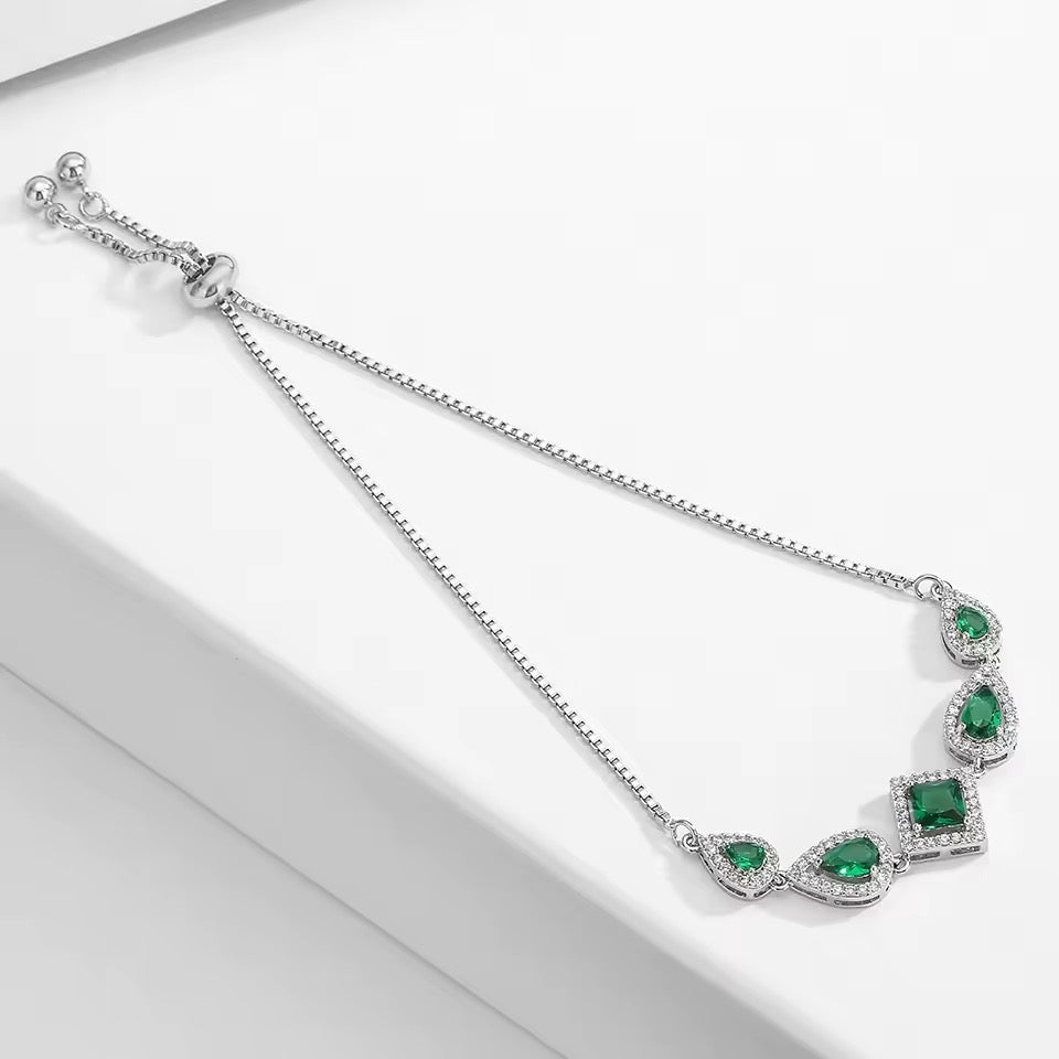 Emerald Cubic Zirconia Bracelets - Lizabetha Parker