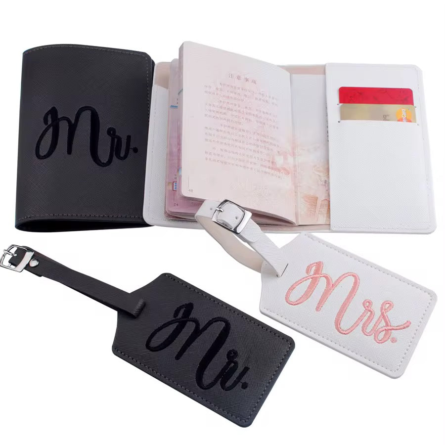 Passport Covers and Tags for Couples - Lizabetha Parker