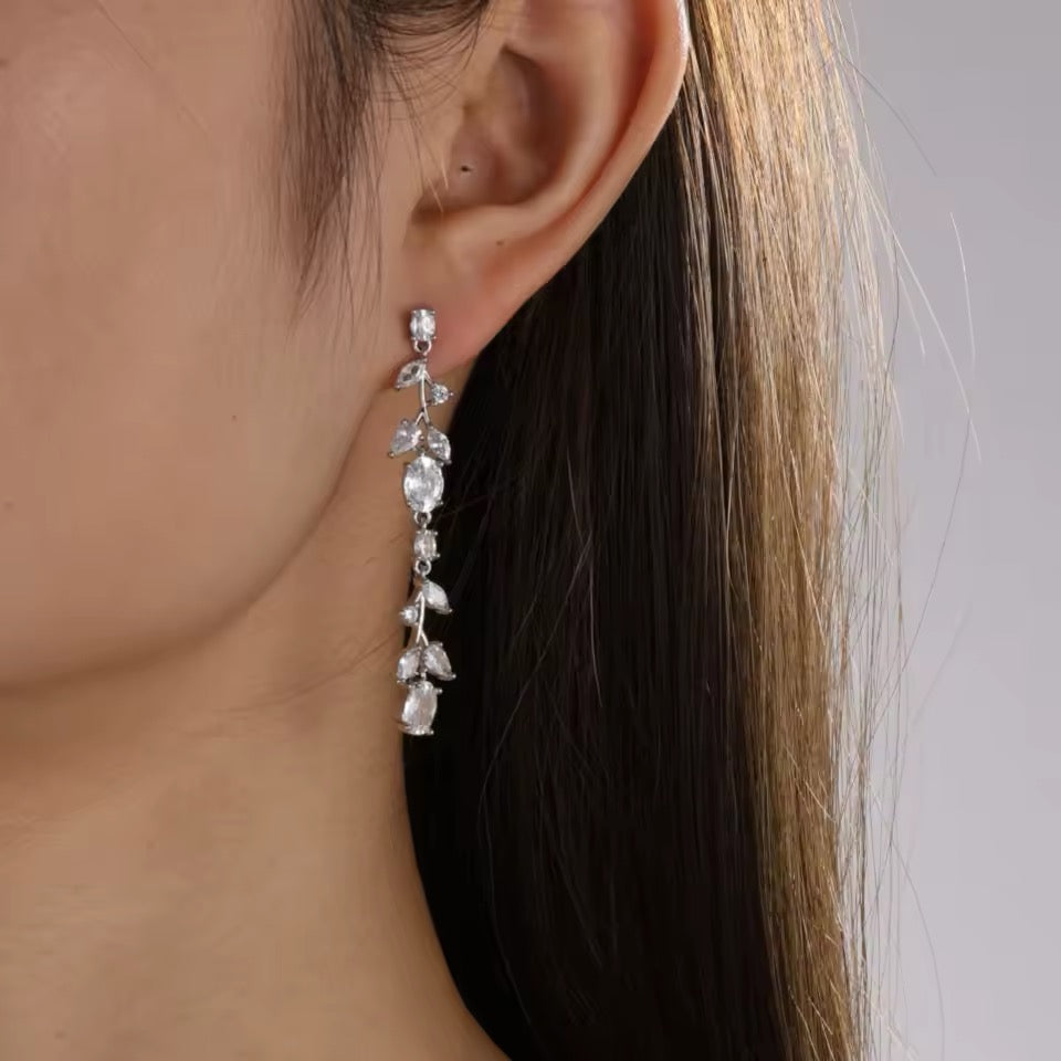 Debra Drop Bridal Earrings - Lizabetha Parker