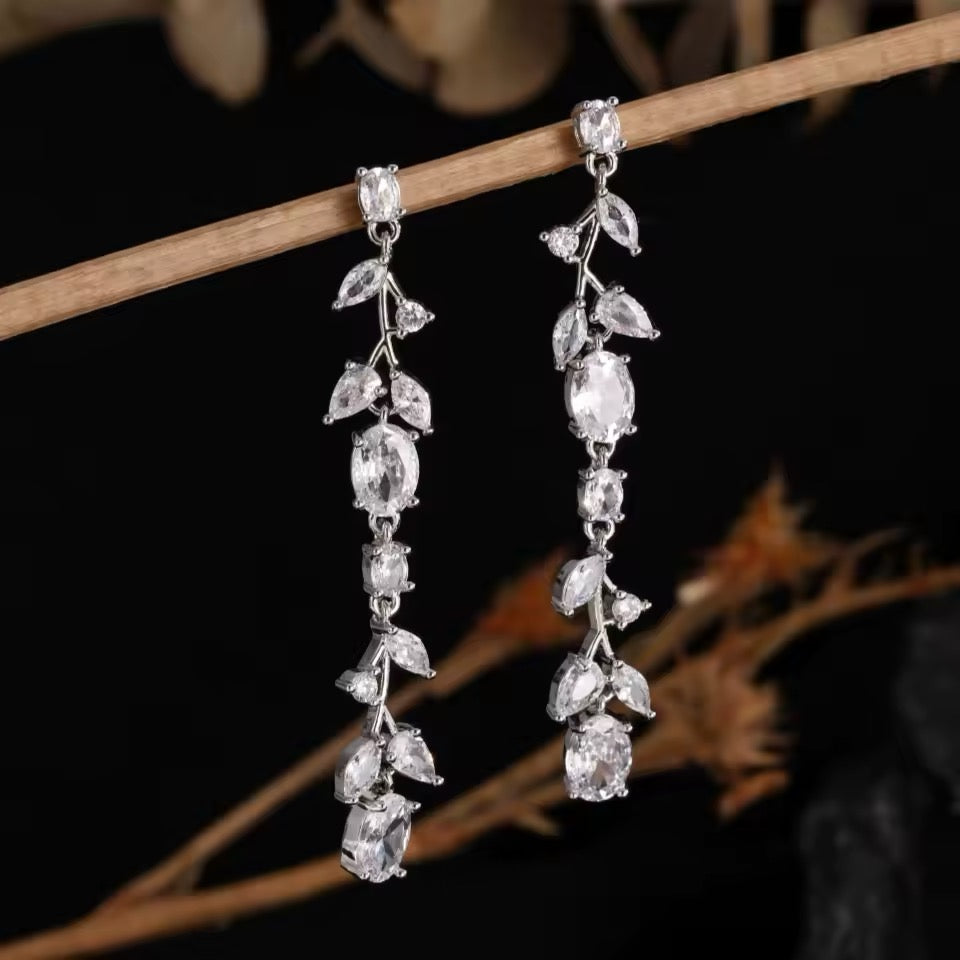 Debra Drop Bridal Earrings - Lizabetha Parker