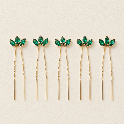Épingles à cheveux argentées Krista (lot de 5)