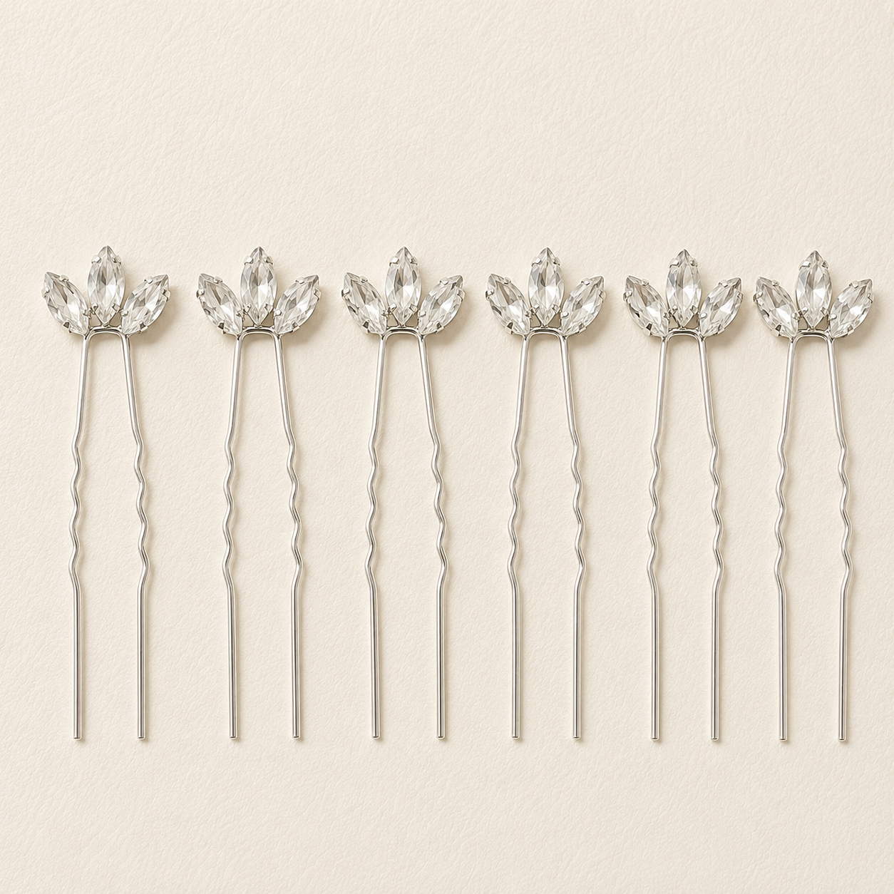 Épingles à cheveux argentées Krista (lot de 5)