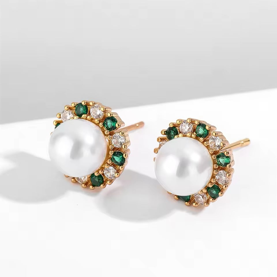 Ada Pearl Stud Earrings - Lizabetha Parker