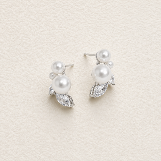 Boucles d'oreilles à clous en perles Emily