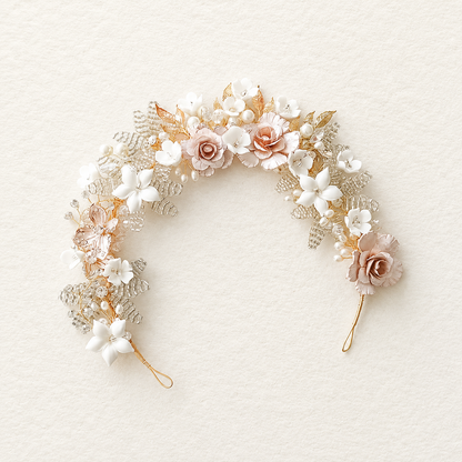Bandeau/couronne de mariée Kim