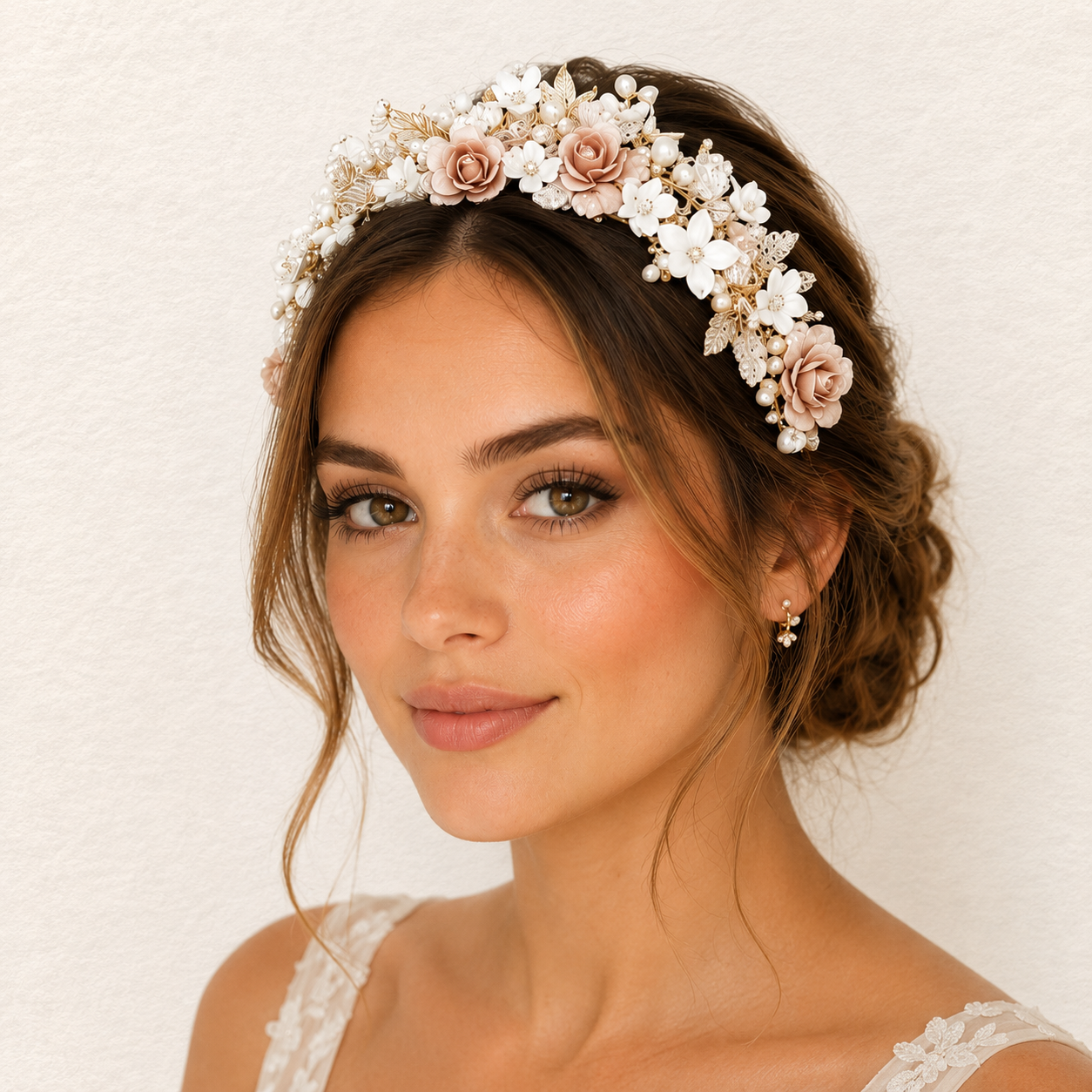 Bandeau/couronne de mariée Kim
