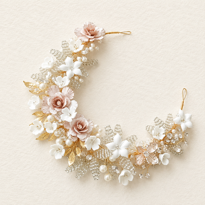 Bandeau/couronne de mariée Kim