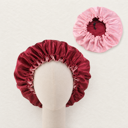 REVERSIBLE SATIN BONNET