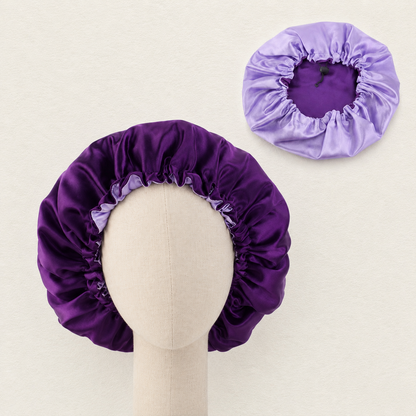 REVERSIBLE SATIN BONNET