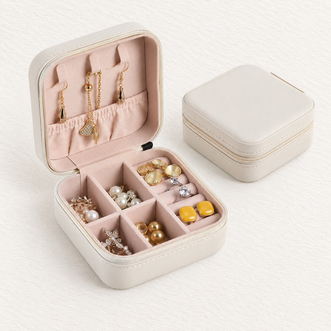 Compact Travel Jewellery Organiser Case