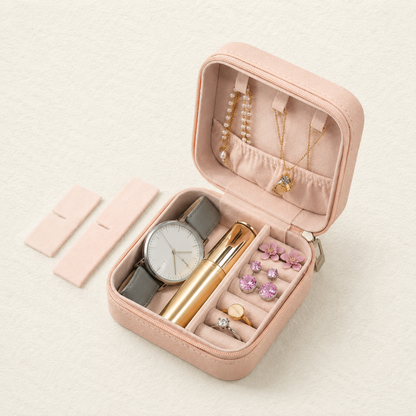 Compact Travel Jewellery Organiser Case