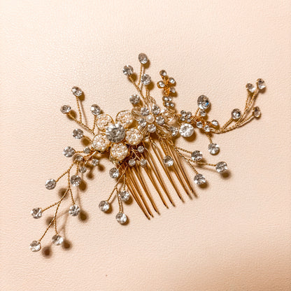 Peigne à cheveux en fleur de tremble