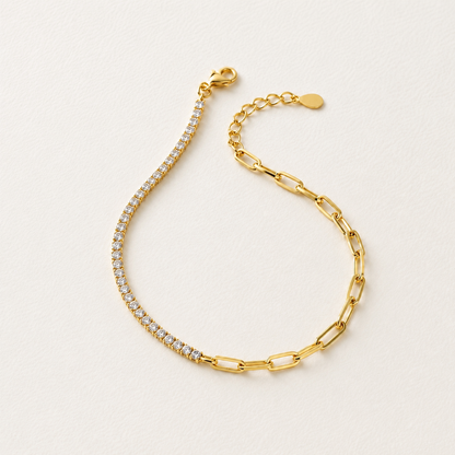 Bracelet Heather en diamant et chaîne