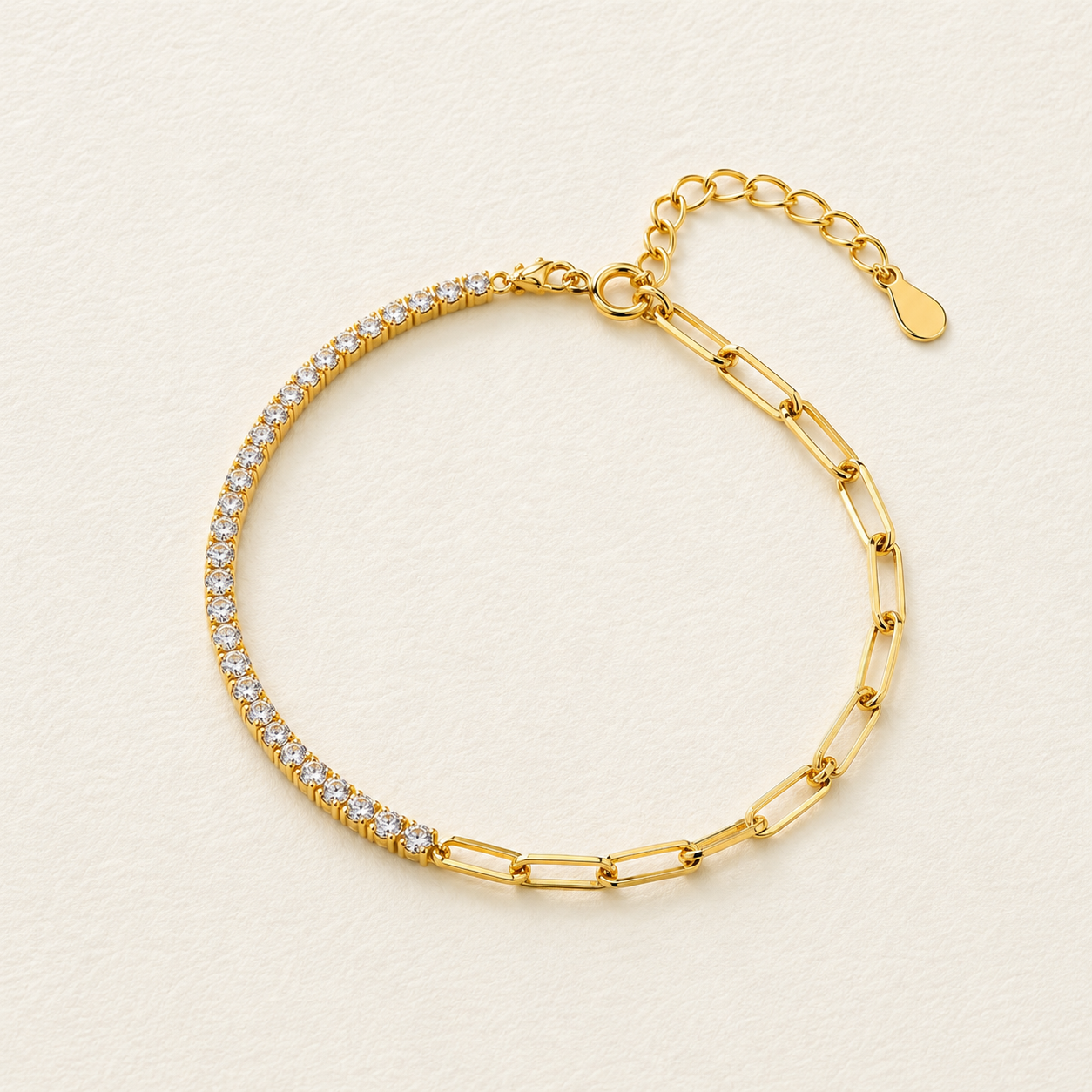 Bracelet Heather en diamant et chaîne
