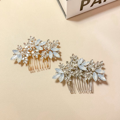 Peigne à cheveux Cielo Opal et Cristal