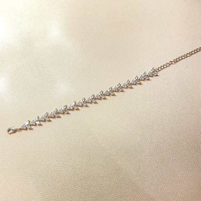 Bracelet Daisy en argent et zircone cubique