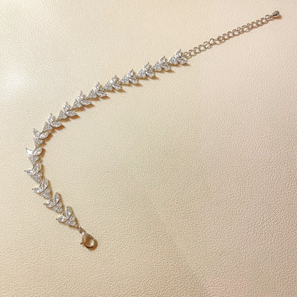 Bracelet Daisy en argent et zircone cubique
