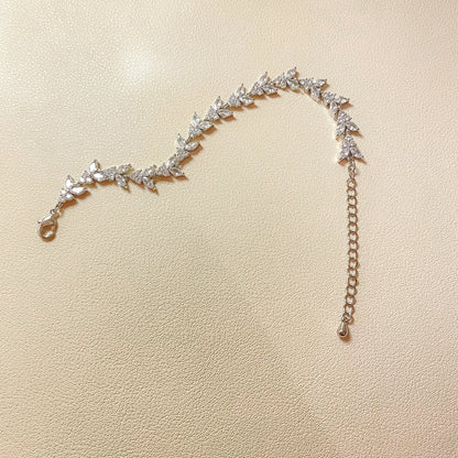Bracelet Daisy en argent et zircone cubique