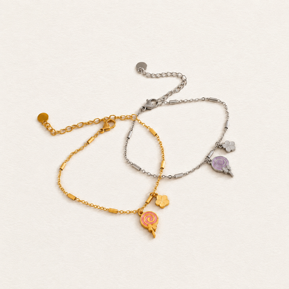 Candy Flower Charm Bracelet