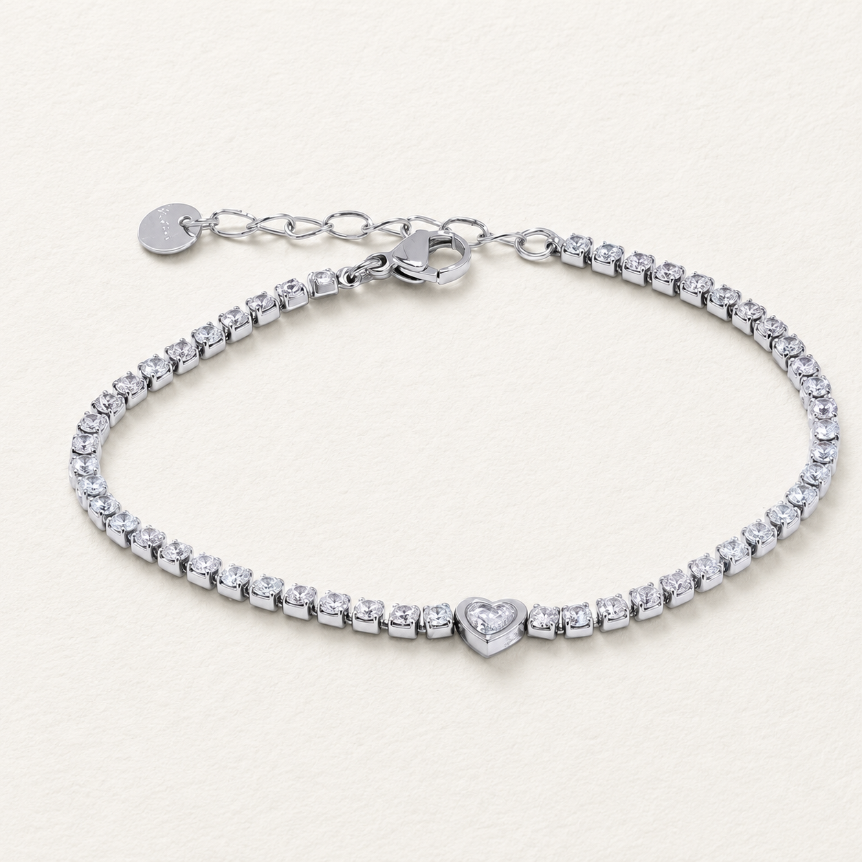 Heart Tennis Bracelet