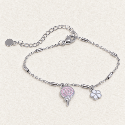 Candy Flower Charm Bracelet